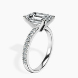 Platinum Venetia Half Eternity Lab Diamond Ring standing product image one