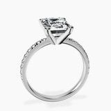 Platinum Venetia Half Eternity Lab Diamond Ring side right image one