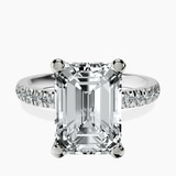 Platinum Venetia Half Eternity Lab Diamond Ring front image