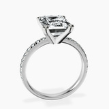 Platinum Venetia Half Eternity Lab Diamond Ring side right image one