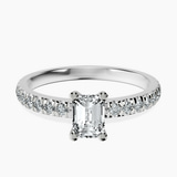 Platinum Venetia Half Eternity Lab Diamond Ring front image