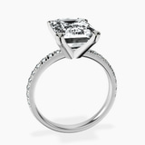 Platinum Venetia Half Eternity Lab Diamond Ring side right image one