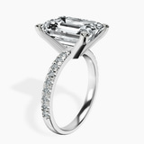 Platinum Venetia Half Eternity Lab Diamond Ring standing product image one