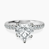 Platinum Venetia Half Eternity Lab Diamond Ring front image