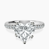Platinum Venetia Half Eternity Lab Diamond Ring front image