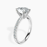 Platinum Venetia Half Eternity Lab Diamond Ring standing product image one