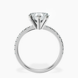 Platinum Venetia Half Eternity Lab Diamond Ring side right image one
