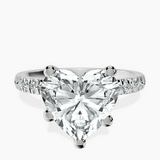 Platinum Venetia Half Eternity Lab Diamond Ring front image