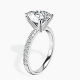 Platinum Venetia Half Eternity Lab Diamond Ring standing product image one