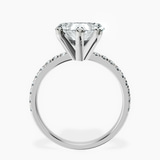Platinum Venetia Half Eternity Lab Diamond Ring side right image one