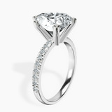 Platinum Venetia Half Eternity Lab Diamond Ring standing product image one