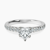 Platinum Venetia Half Eternity Lab Diamond Ring front image