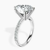 18kt White Gold Venetia Half Eternity Lab Diamond Ring standing product image one