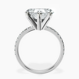 18kt White Gold Venetia Half Eternity Lab Diamond Ring side right image one