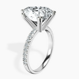 18kt White Gold Venetia Half Eternity Lab Diamond Ring standing product image one