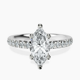 Platinum Venetia Half Eternity Lab Diamond Ring front image