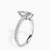 Platinum Venetia Half Eternity Lab Diamond Ring standing product image one