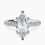 Platinum Venetia Half Eternity Lab Diamond Ring front image