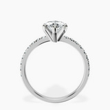 Platinum Venetia Half Eternity Lab Diamond Ring side right image one