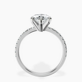 Platinum Venetia Half Eternity Lab Diamond Ring side right image one