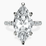 Platinum Venetia Half Eternity Lab Diamond Ring front image