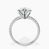 Platinum Venetia Half Eternity Lab Diamond Ring side right image one