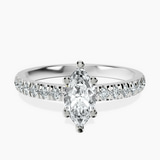 Platinum Venetia Half Eternity Lab Diamond Ring front image