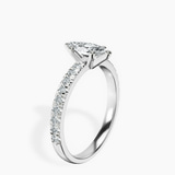 Platinum Venetia Half Eternity Lab Diamond Ring standing product image one