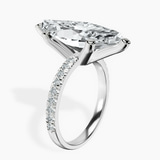 14kt White Gold Venetia Half Eternity Lab Diamond Ring standing product image one