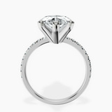 14kt White Gold Venetia Half Eternity Lab Diamond Ring side right image one