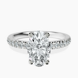 Platinum Venetia Half Eternity Lab Diamond Ring front image