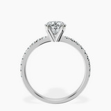 Platinum Venetia Half Eternity Lab Diamond Ring side right image one