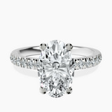 Platinum Venetia Half Eternity Lab Diamond Ring front image