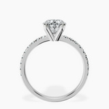 Platinum Venetia Half Eternity Lab Diamond Ring side right image one