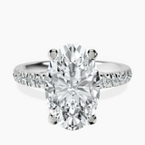 Platinum Venetia Half Eternity Lab Diamond Ring front image