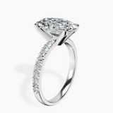 Platinum Venetia Half Eternity Lab Diamond Ring standing product image one