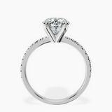 Platinum Venetia Half Eternity Lab Diamond Ring side right image one
