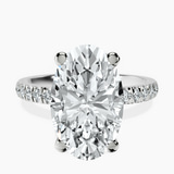 Platinum Venetia Half Eternity Lab Diamond Ring front image