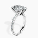 Platinum Venetia Half Eternity Lab Diamond Ring standing product image one