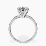 Platinum Venetia Half Eternity Lab Diamond Ring side right image one