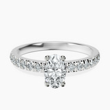 Platinum Venetia Half Eternity Lab Diamond Ring front image