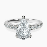 Platinum Venetia Half Eternity Lab Diamond Ring front image