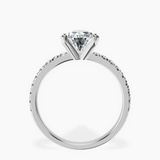 Platinum Venetia Half Eternity Lab Diamond Ring side right image one