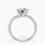 14kt White Gold Venetia Half Eternity Lab Diamond Ring side right image one