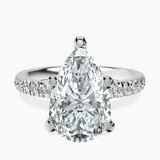 10kt White Gold Venetia Half Eternity Lab Diamond Ring front image