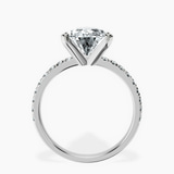 10kt White Gold Venetia Half Eternity Lab Diamond Ring side right image one