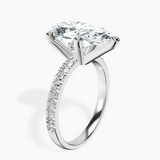 Platinum Venetia Half Eternity Lab Diamond Ring standing product image one
