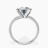 Platinum Venetia Half Eternity Lab Diamond Ring side right image one