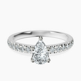 Platinum Venetia Half Eternity Lab Diamond Ring front image