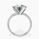 18kt White Gold Venetia Half Eternity Lab Diamond Ring side right image one
